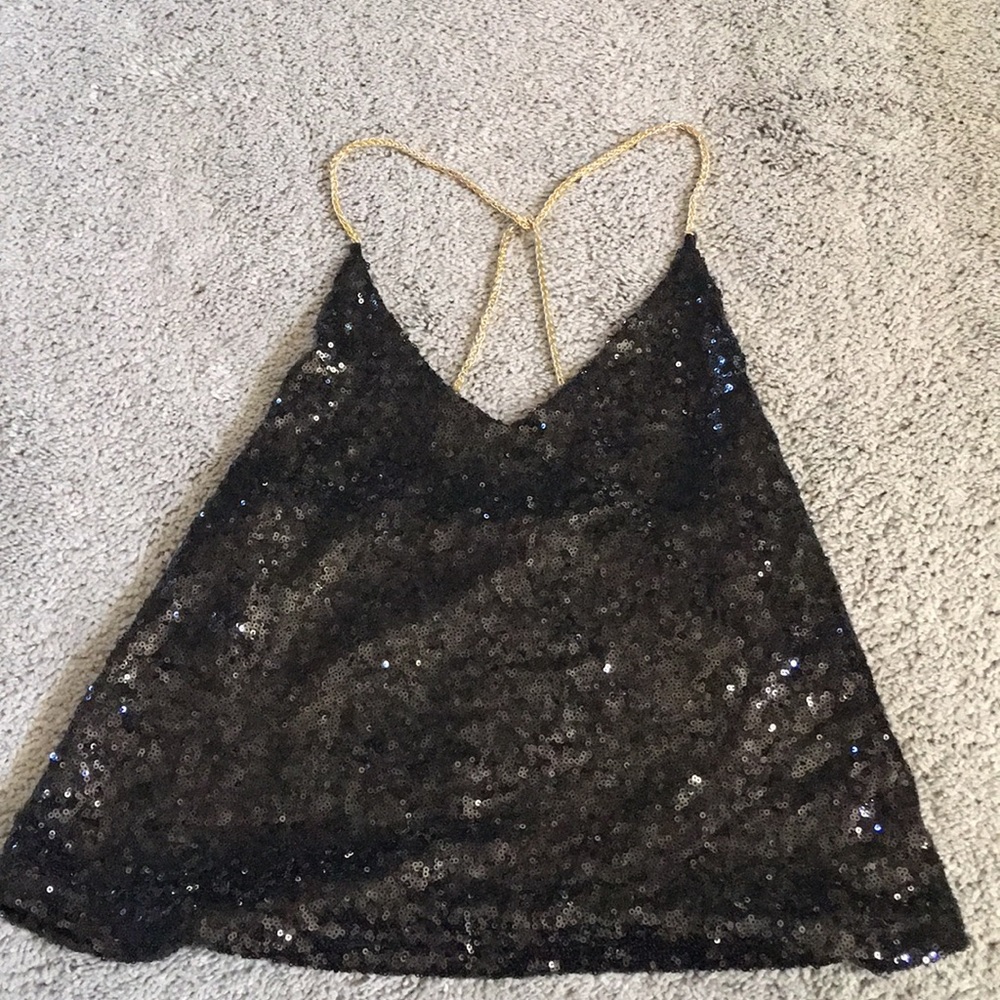 Sexy sequence black top